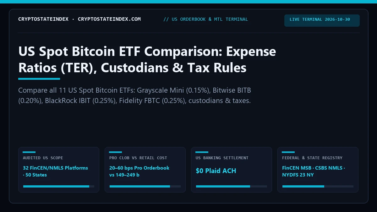 Spot Bitcoin ETF Comparison: IBIT vs FBTC vs BITB vs BTC