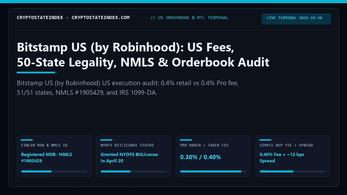 Bitstamp US US Review: Fees, 50-State Legality, NMLS