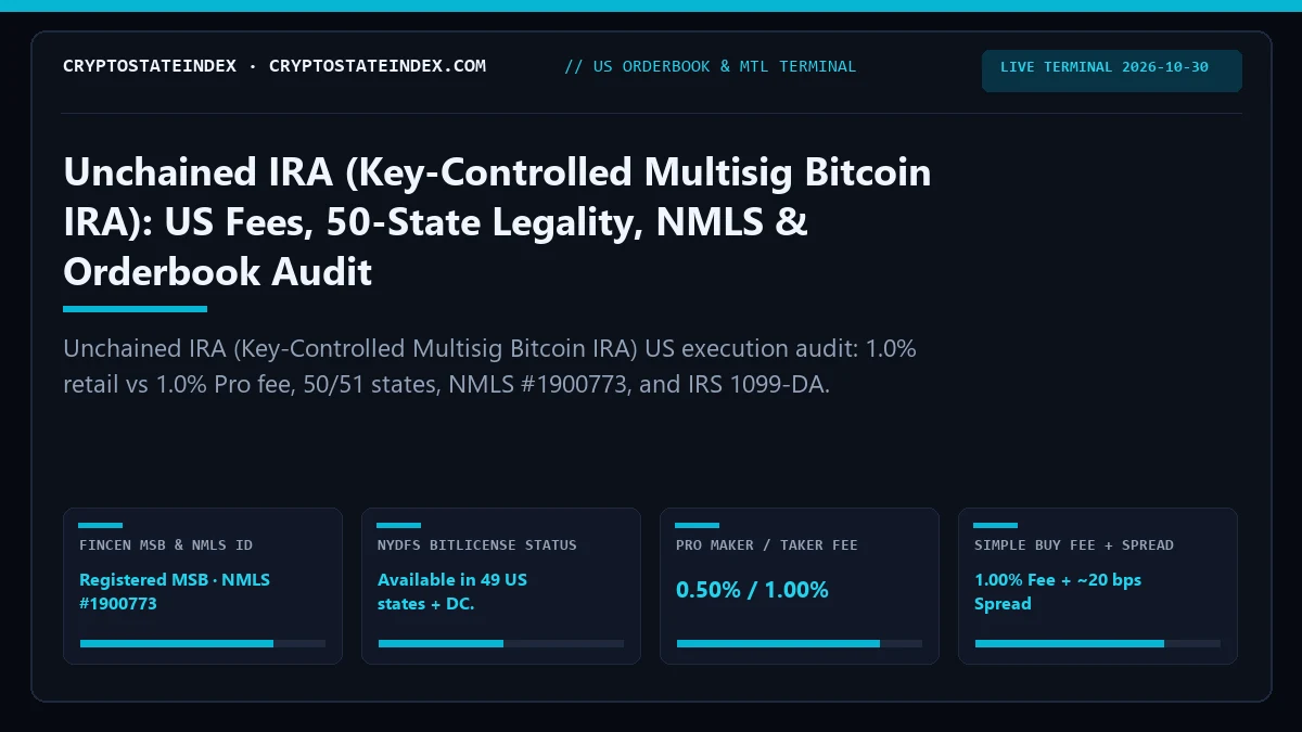 Unchained IRA US Review: Fees, 50-State Legality, NMLS