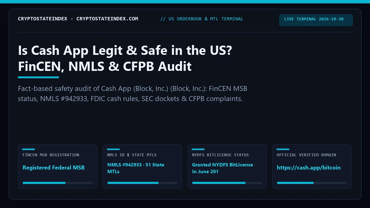 Is Cash App Legit, Safe in the US? NMLS, FinCEN Audit