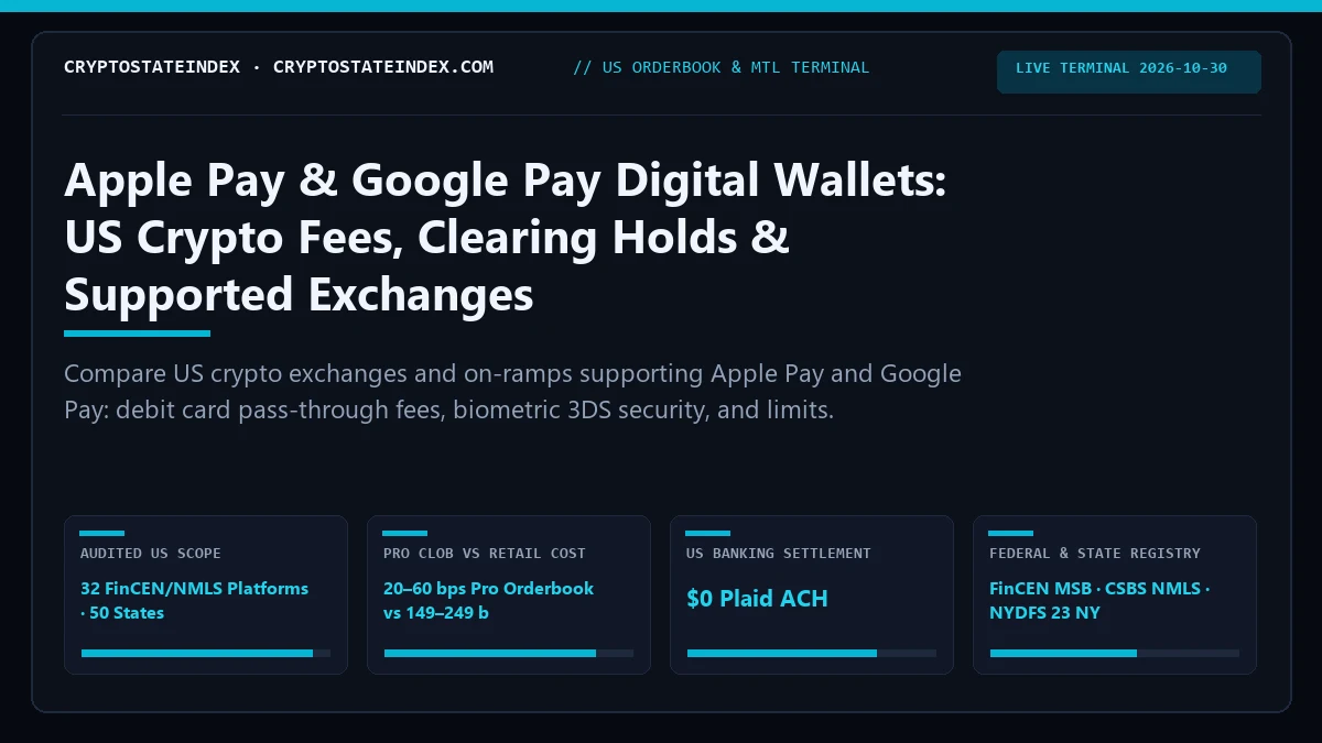 Buying Crypto with Apple Pay, Google Pay in the US (2026)