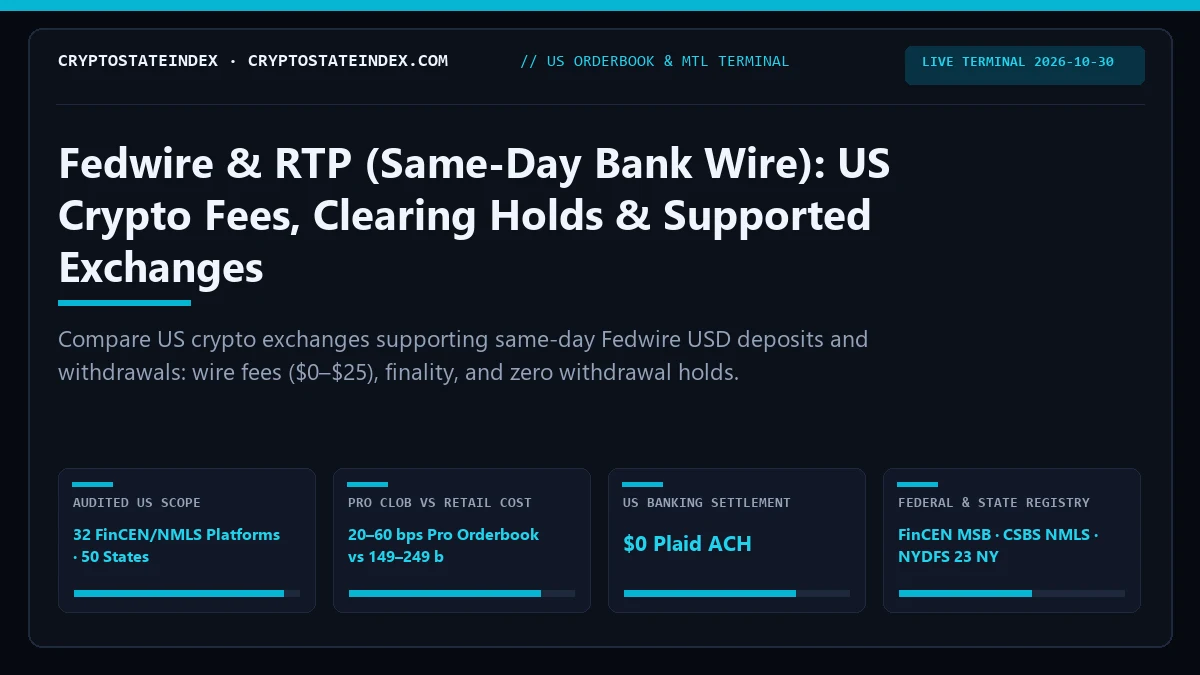Fedwire Crypto Deposits, Withdrawals: US Wire Guide (2026)